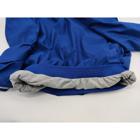 Reebok Blue Windbreaker Pullover Jacket V Neck White Stripe Athletic Men M - Picture 10 of 10